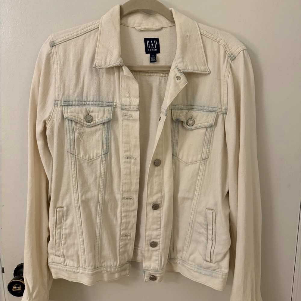 GAP Women's Off-White Denim Jacket